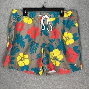Calvin Klein‎ Swim Shorts XL Pockets Hawaiian Swim Trunk Board UPF Dry Wicking